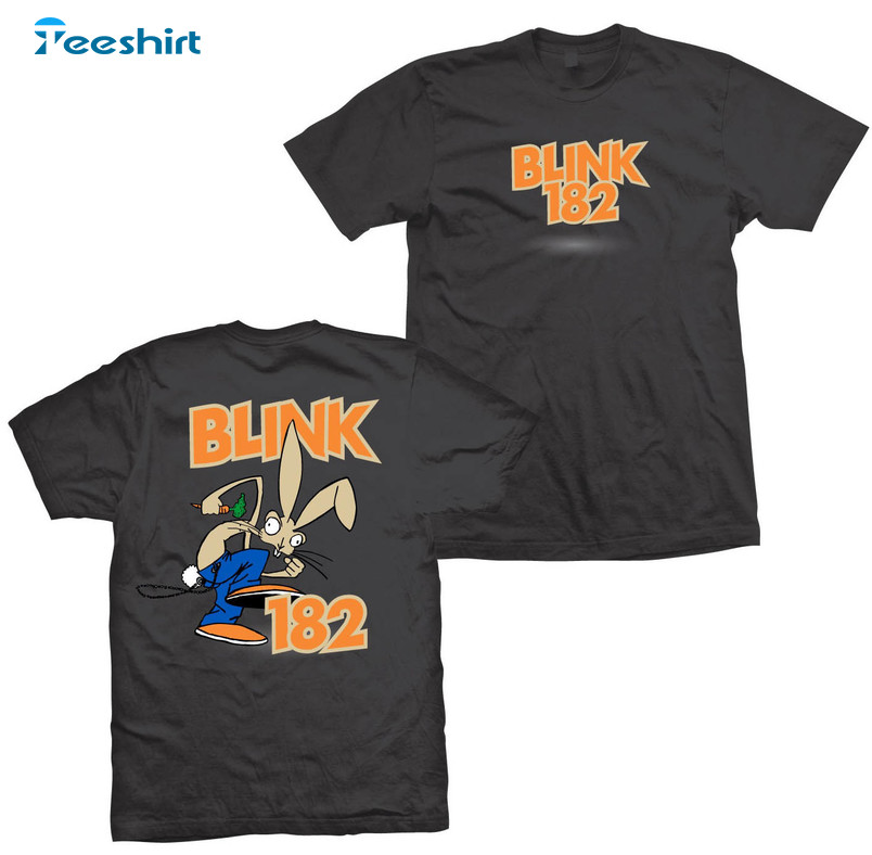 Blink 182 Classic Bunny Logo Shirt, Trendy Long Sleeve Unisex Hoodie