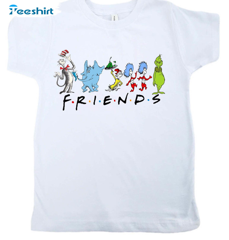 Cat In The Hat Friends Shirt , Dr Seuss Friends Short Sleeve Sweater