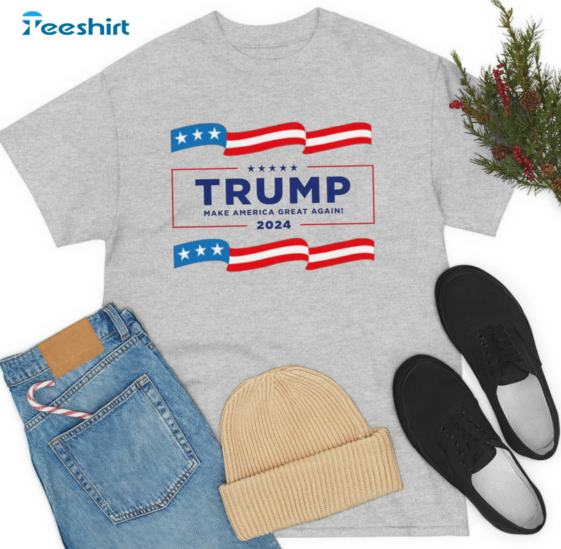 Trump 2024 Trendy Shirt, Republican Short Sleeve Crewneck