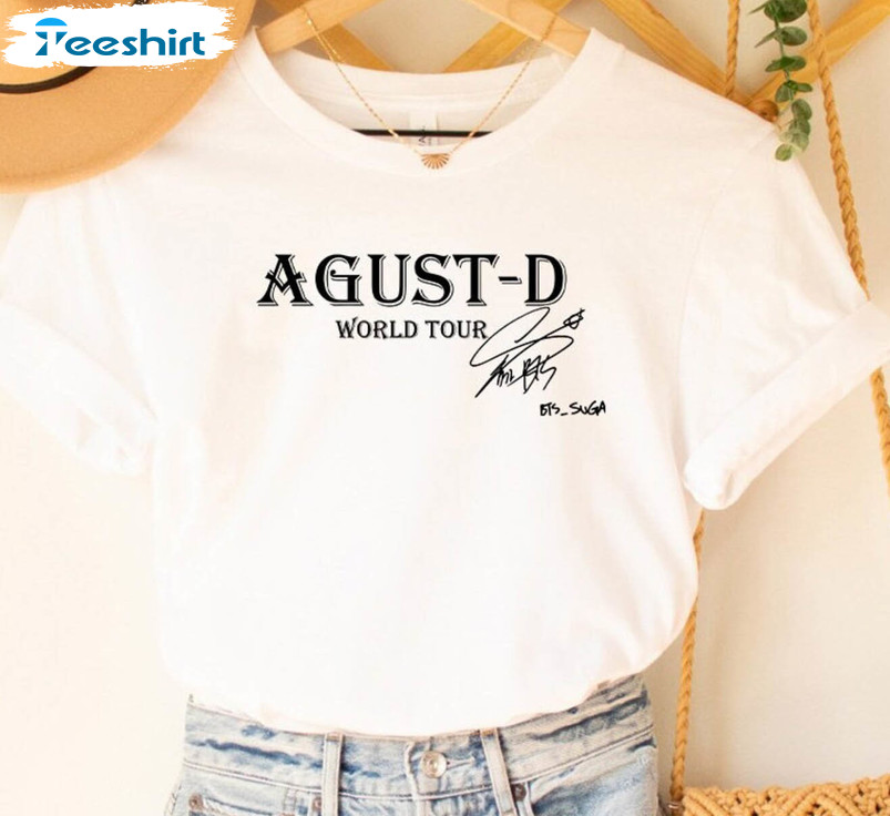Agust D World Tour Shirt, Suga AgustD Unisex T-shirt Crewneck