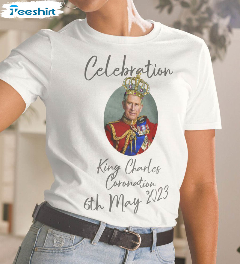 King Charles Iii Coronation Shirt, Trendy 6th May 2023 Unisex Hoodie Short Sleeve