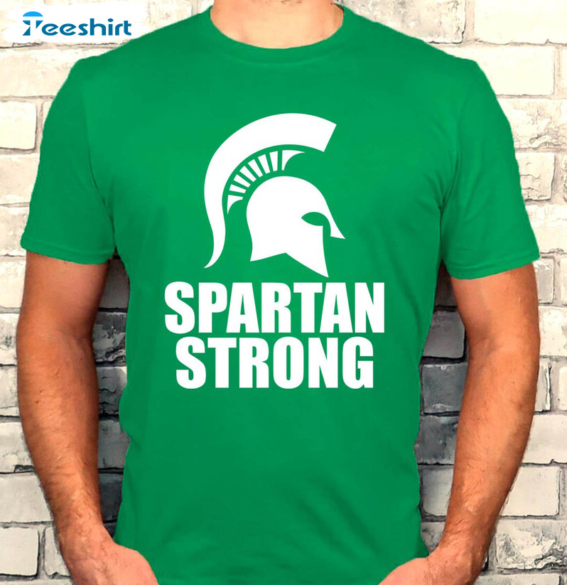 Spartan Strong Msu Shirt, Trending Msu Crewneck Unisex Hoodie