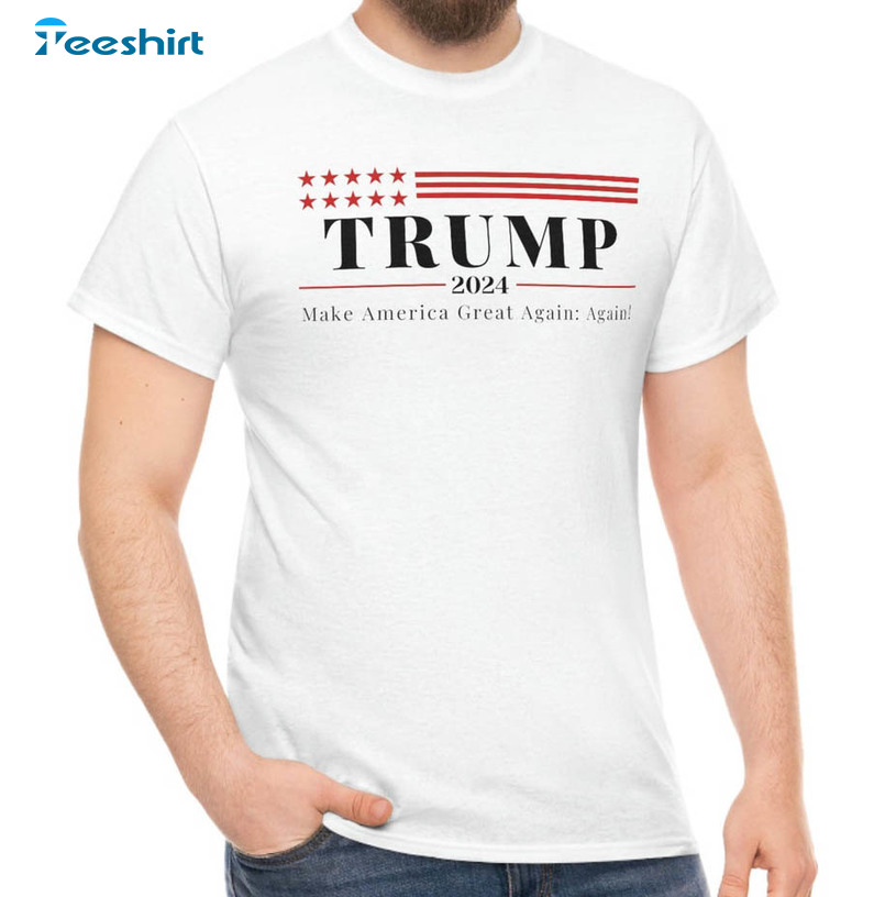 Donald Trump Supporter Republican Political Party Shirt, Trendy Trump 2024 Crewneck Unisex Hoodie