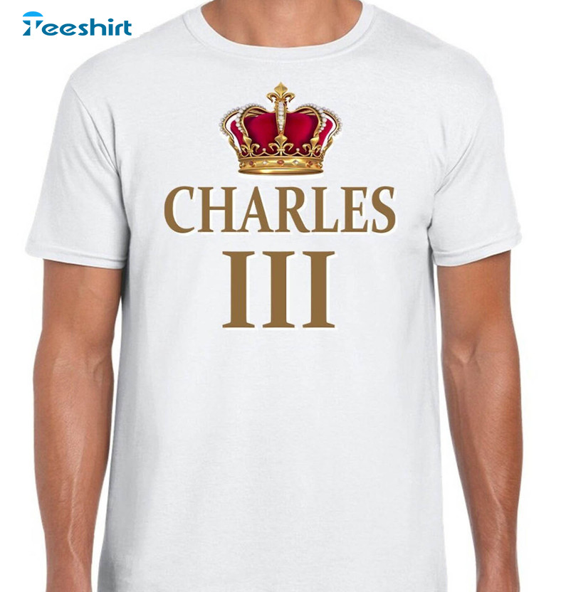 King Charles III Coronation Shirt, King Charles Long Sleeve Unisex Hoodie