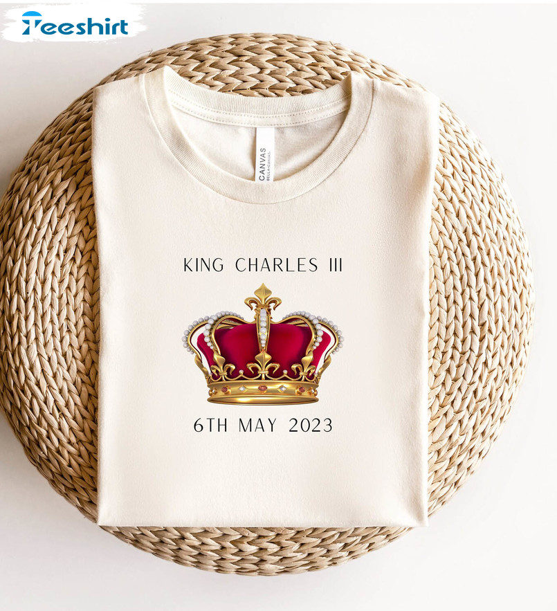 King Charles Iii Coronation Celebration Shirt, Trending Proud To Be British Monarchy Short Sleeve Sweater