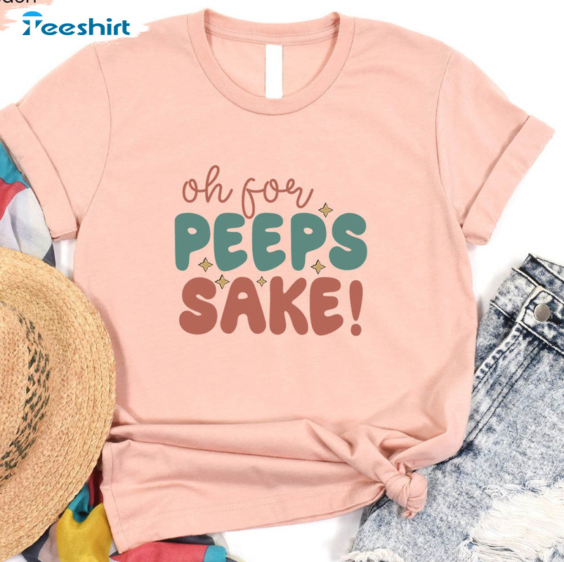 Peeps Easter Trendy Shirt, Bunny Peeps Cute Long Sleeve Unisex Hoodie