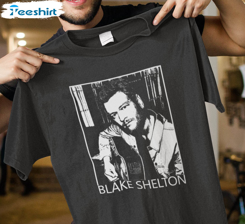 Blake Shelton Vintage Shirt, American Country Singer Long Sleeve Unisex T-shirt