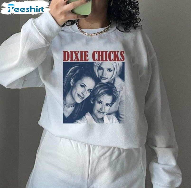 Dixie Chicks Vintage Shirt, Trendy The Chicks Band Unisex Hoodie Long Sleeve