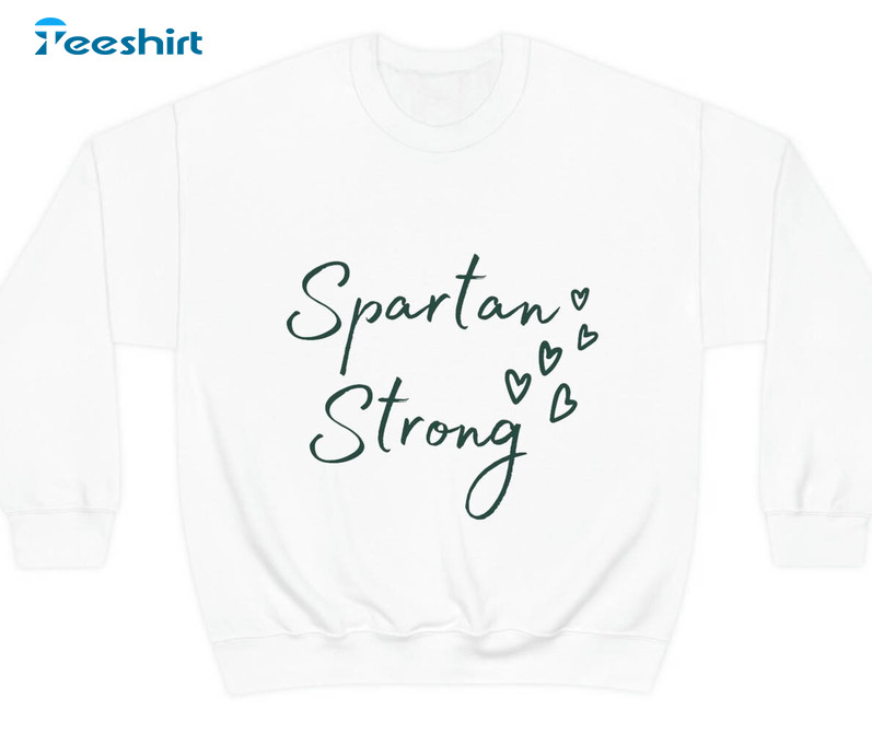 Spartan Strong Trendy Shirt, Trendy Long Sleeve Unisex T-shirt