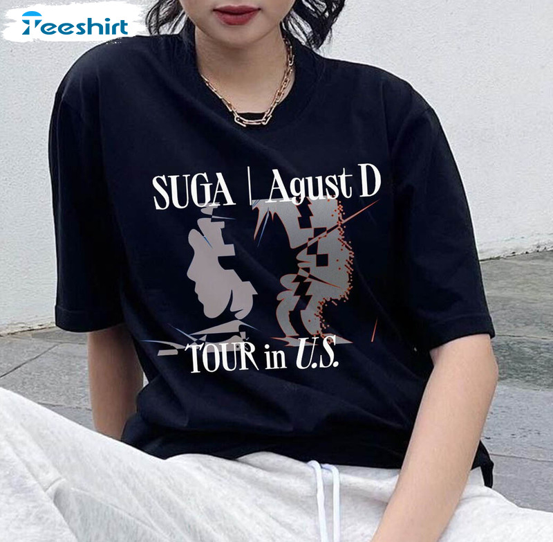 Suga Agustd Tour In US Shirt, Agust D On Tour 2023 Bts Unisex T-shirt Long Sleeve