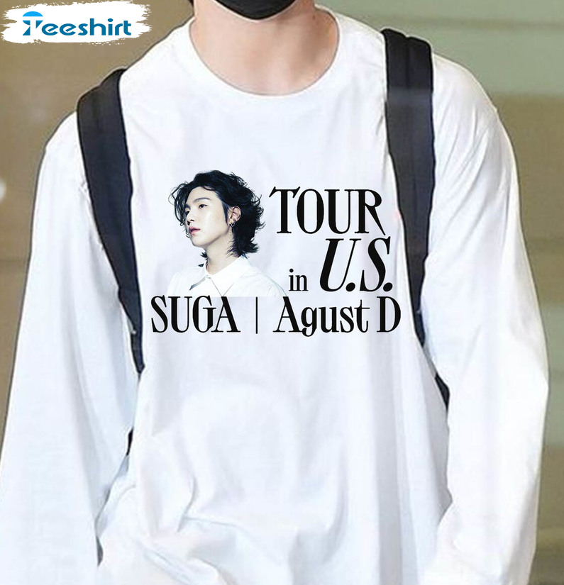 Bts Suga Agustd Tour Shirt, Min Yoongi Short Sleeve Sweatshirt