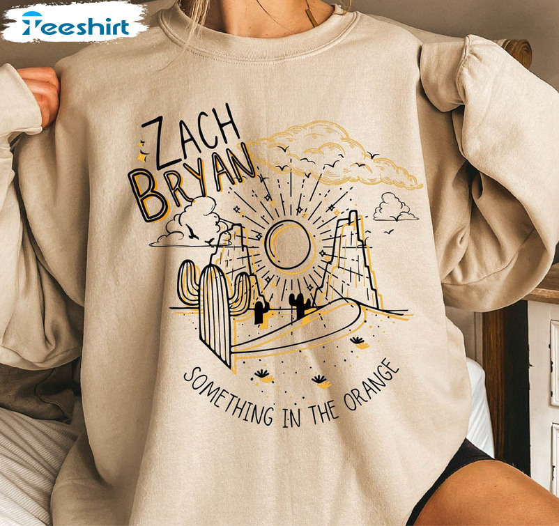 Something In The Orange Zach Bryan Shirt, American Heartbreak Country Unisex Hoodie Long Sleeve