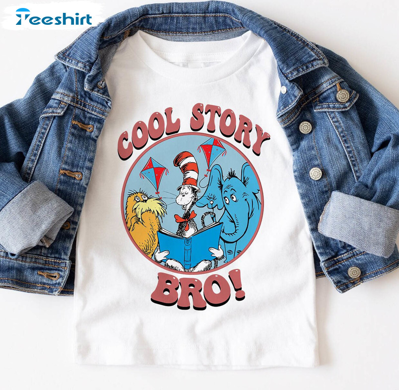 Cool Story Bro Read Across America Day Shirt, Teacher Life Short Sleeve Unisex T-shirt