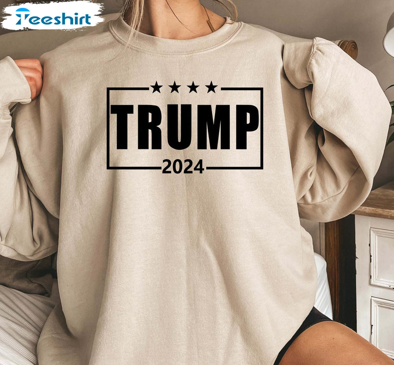 Trump 2024 Sweatshirt, Us Presidential Election 2024 Tee Tops Short Sleeve