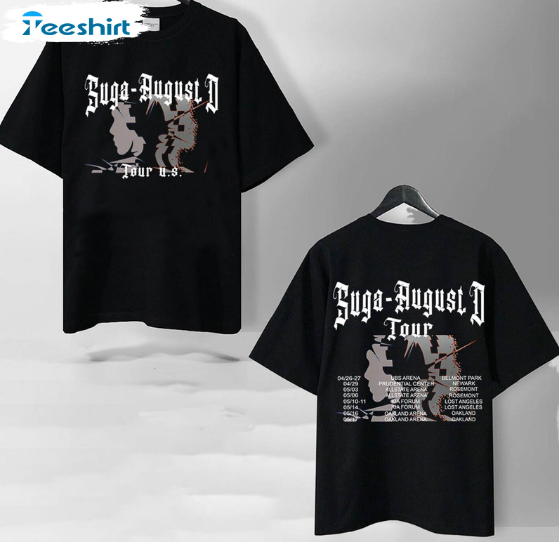 Suga Agust D Tour Shirt, Bts Suga Short Sleeve Long Sleeve