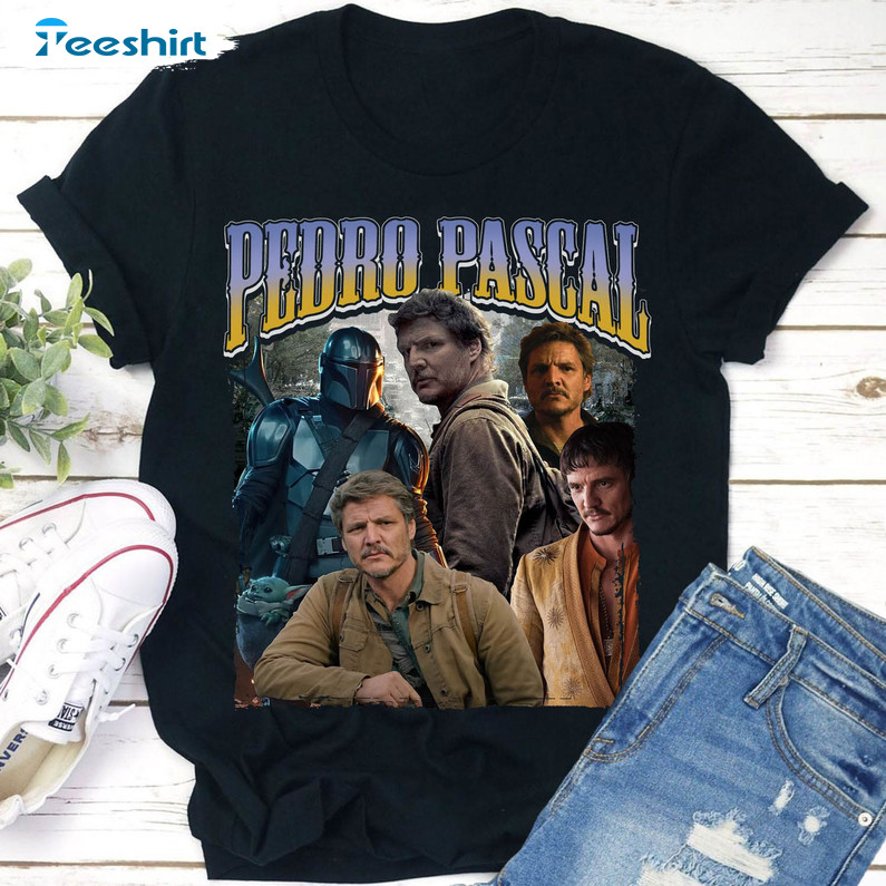 The Last Of Us Pedro Pascal Vintage Shirt, Trendy Narco Pedro Pascal Tee Tops Short Sleeve