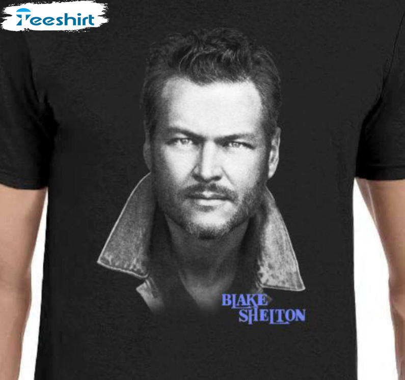 Blake Shelton Portrait Shirt, Trendy Sweatshirt Unisex Hoodie