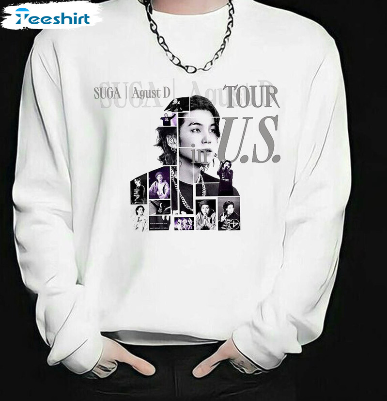 Suga Agustd Tour Bts Shirt, Trendy Min Yoongi Long Sleeve Unisex Hoodie