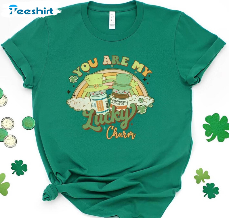 You Are My Lucky Charm Icu Nurse Shirt, St Patricks Day Unisex T-shirt Unisex Hoodie