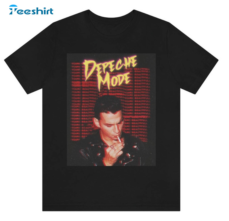 Depeche Mode Vintage Shirt, Trendy Short Sleeve Unisex T-shirt