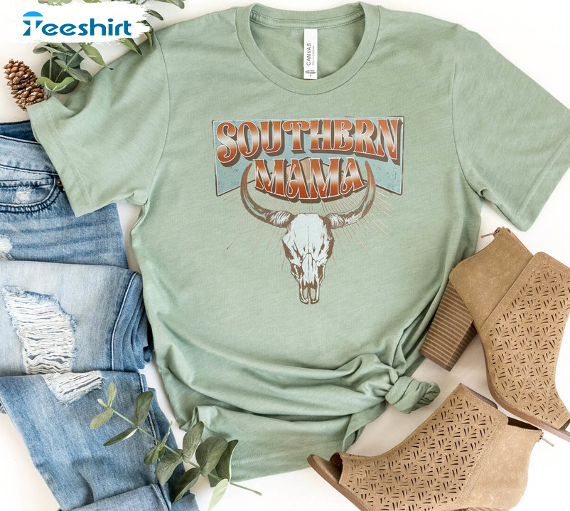 Southern Mama Vintage Shirt, Southern Women Long Sleeve Sweatshirt