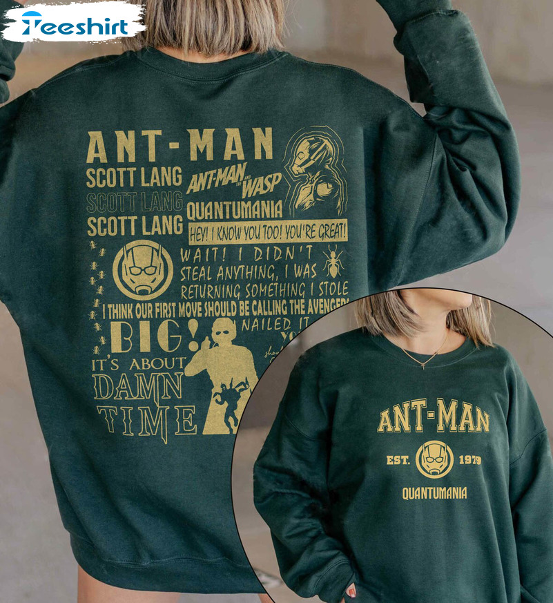 Ant Man Scott Lang Shirt , Ant Man And The Wasp Quantumania Marvels Long Sleeve Sweater