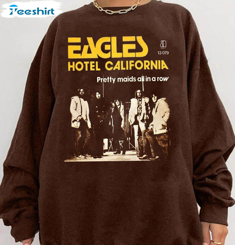 Vintage Eagles Hotel California Shirt , Hotel California Tour 2023 Unisex Hoodie Long Sleeve