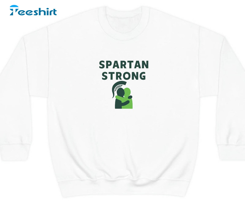 Spartan Strong Trendy Shirt, Vintage Unisex Hoodie Crewneck
