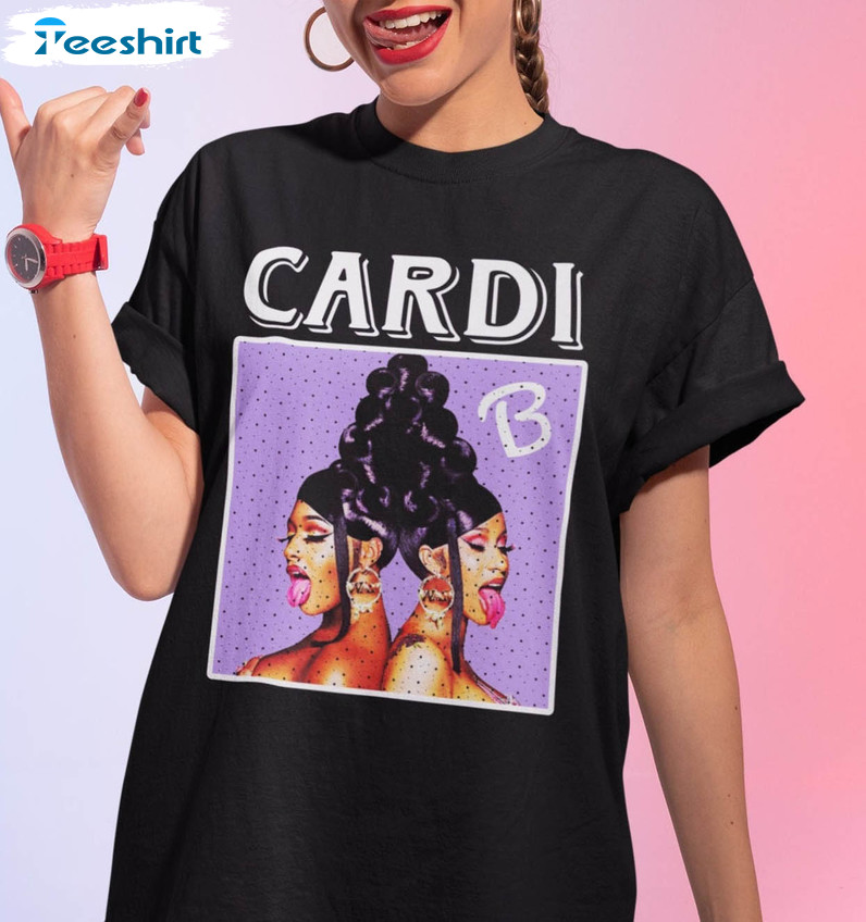 Cardi B And Offset Mcdonalds Trendy Shirt, Cardi B Songs Crewneck Short Sleeve