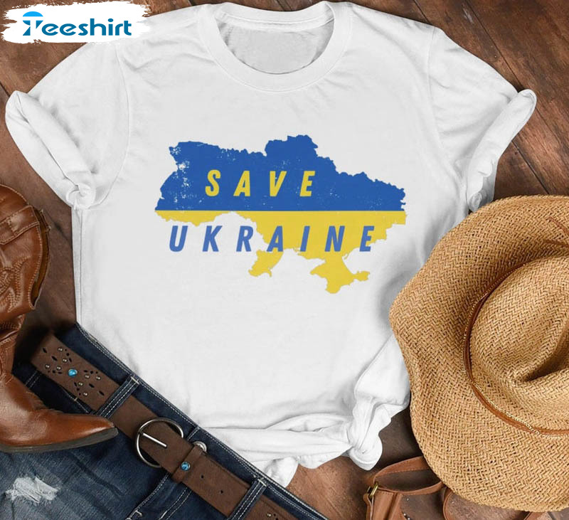 Save Ukraine Sweatshirt, Herz Frieden In Der Ukraine Long Sleeve Unisex Hoodie