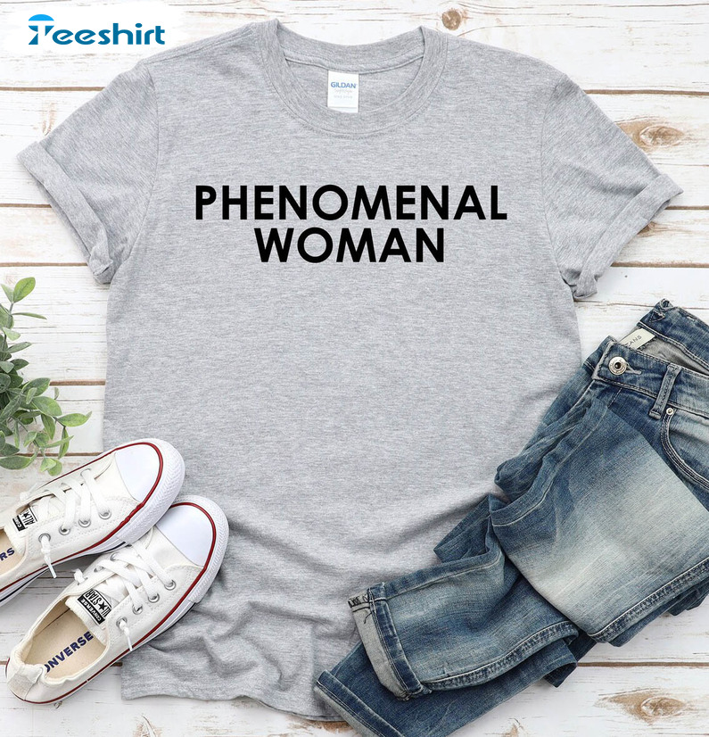 Phenomenal Woman Vintage Shirt, Trendy Mother's Day Short Sleeve Crewneck