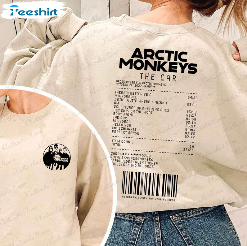 Arctic Monkey Trendy Shirt, Arctic Monkey The Car Album Short Sleeve Tee Tops