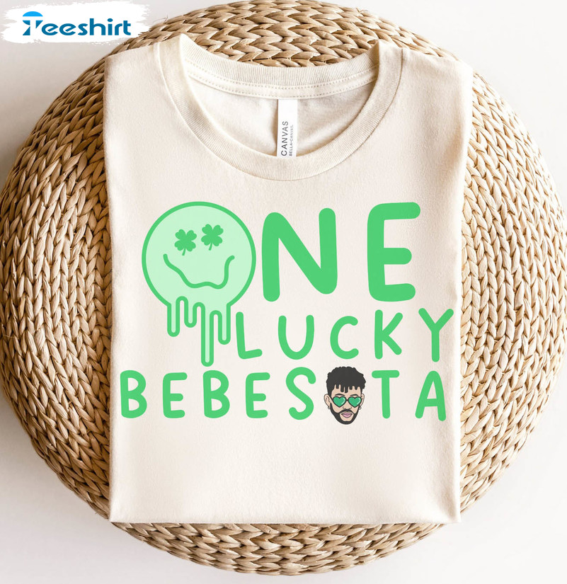 One Lucky Bebesota Shirt, Cute Bad Bunny Unisex Hoodie Crewneck