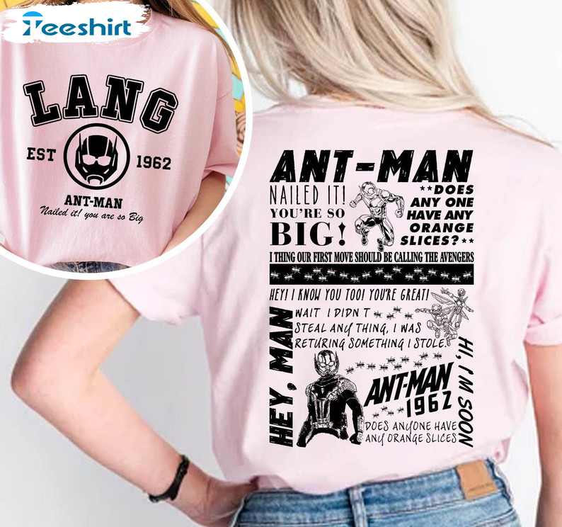 Ant Man Trendy Shirt, The Wasp Quantumania Marvels Crewneck Long Sleeve
