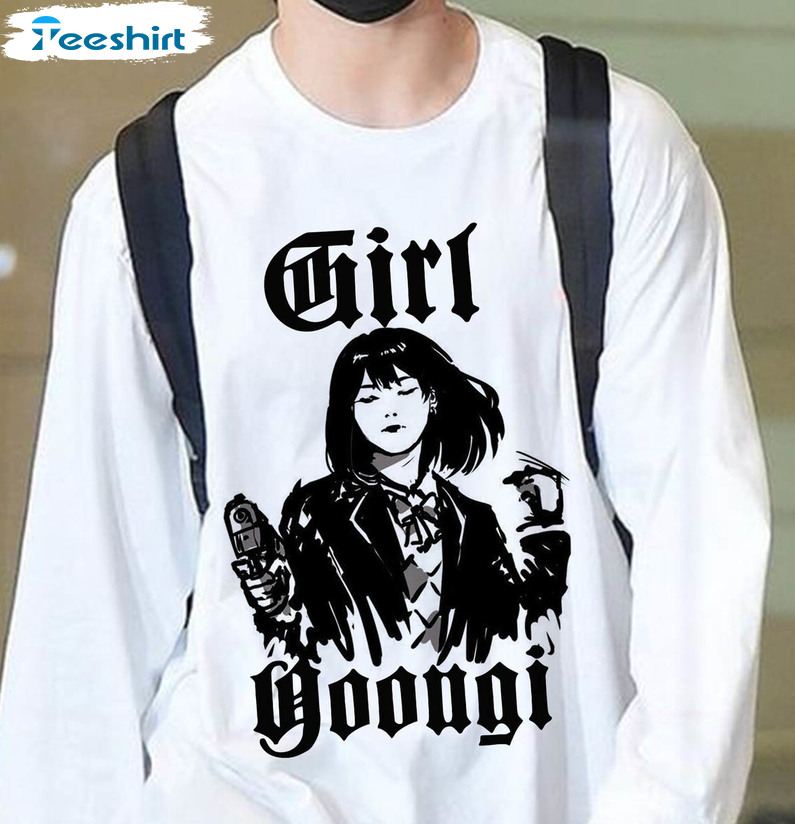 Girl Yoongi Shirt, Agust D World Tour Unisex Hoodie Long Sleeve
