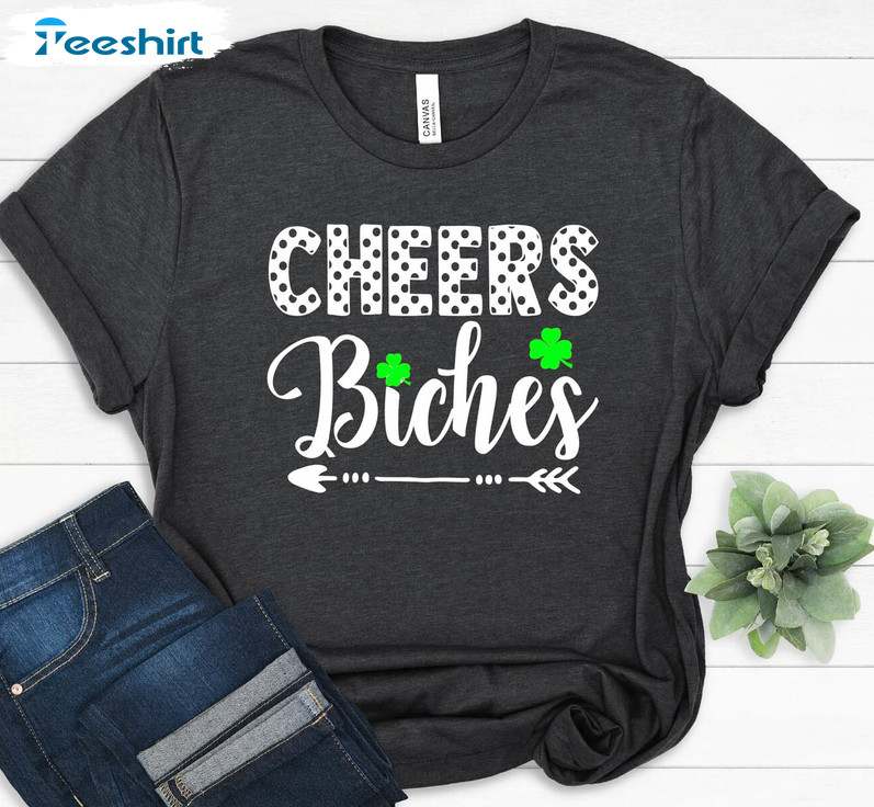 Cheers Bitches Shenanigans Shirt, St Patricks Day Long Sleeve Unisex Hoodie