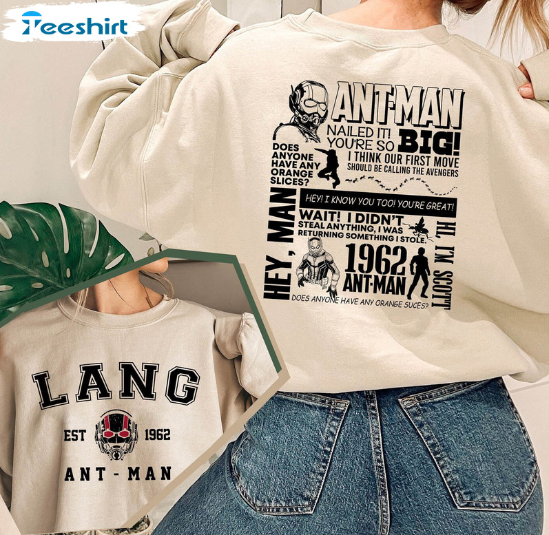 Ant Man Sweatshirt, Scott Lang Marvel Sweater Unisex Hoodie