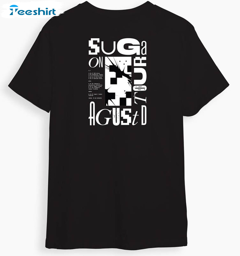 Ts Suga Agust D On Tour Shirt, Trendy Music Long Sleeve Unisex Hoodie