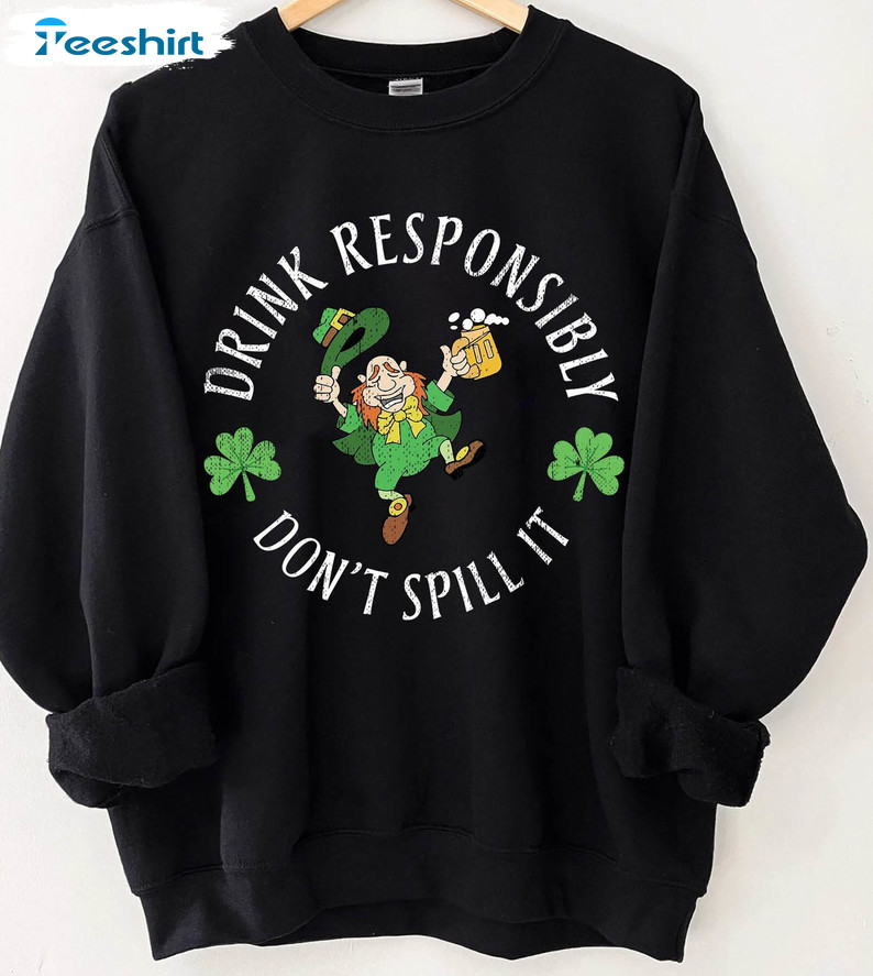 Drink Responsibly Don't Spill It Shirt, Vintage Western Country Music Unisex Hoodie Tee Tops