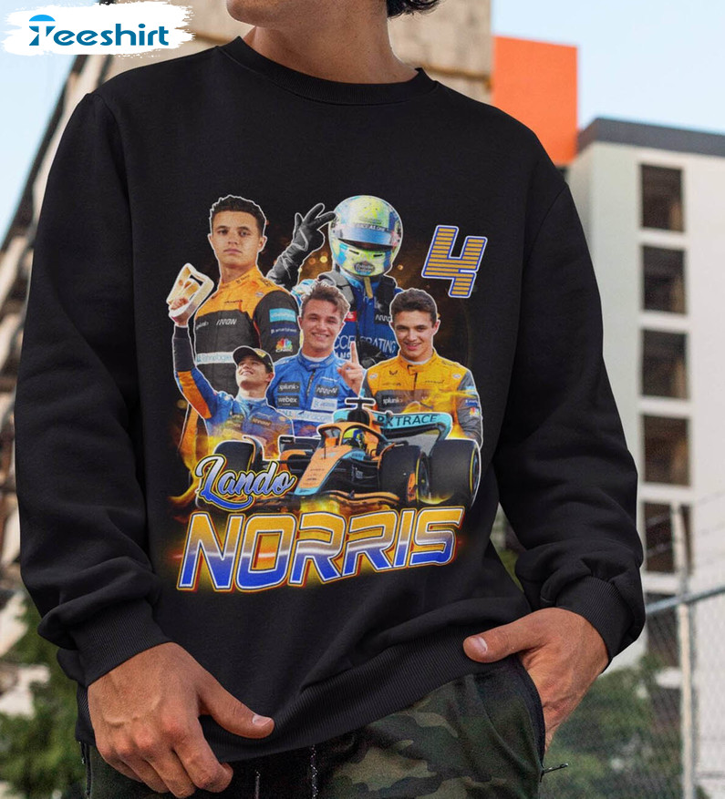 Lando Norris Shirt, Formula One 2023 Unisex Hoodie Long Sleeve