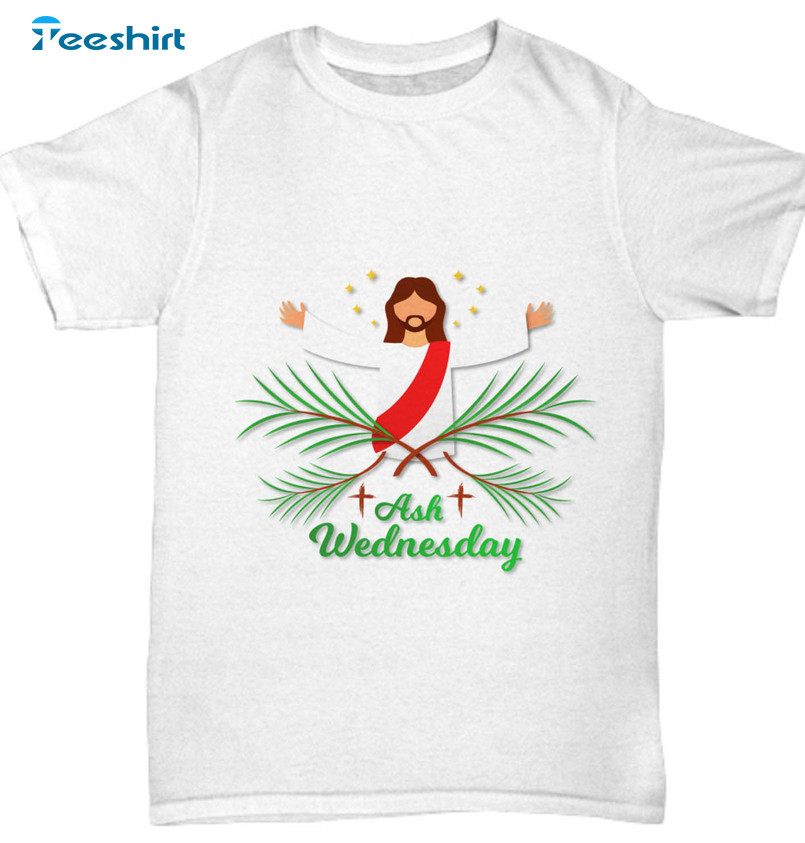 Ash Wednesday Shirt, Trendy Short Sleeve Sweatshirt