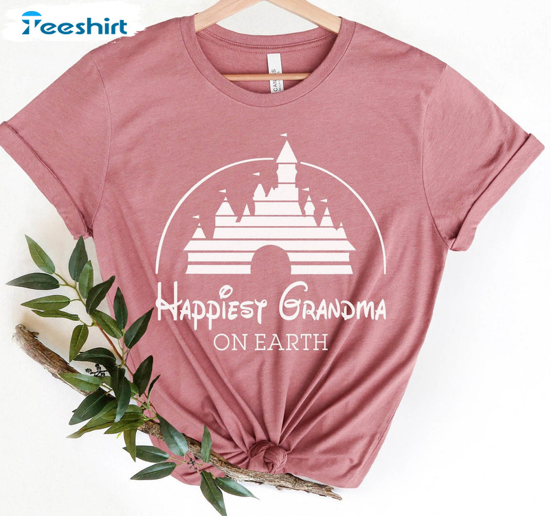 Happiest Grandma On Earth Disneyland Shirt, Magic Kingdom Family Short Sleeve Tee Tops