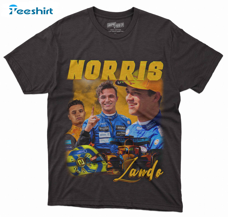 Lando Norris Formula One Shirt, Trendy Mclaren Racing F1 Tee Tops Unisex Hoodie