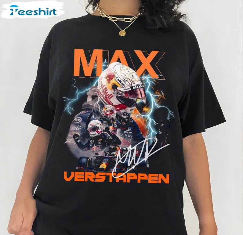 Max Verstappen Shirt, Champion Formula 1 Racing Short Sleeve Long Sleeve