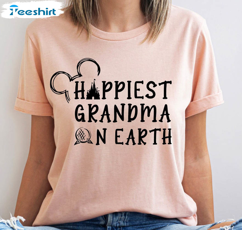 Happiest Grandma On Earth Mother's Day Shirt, Trendy Unisex T-shirt Long Sleeve