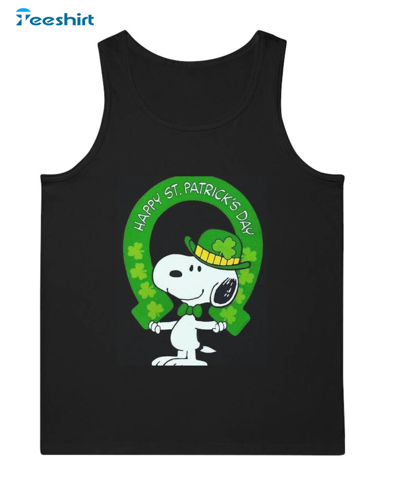 Snoopy St Patricks Day Shirt, Cute Disney Long Sleeve Unisex Hoodie