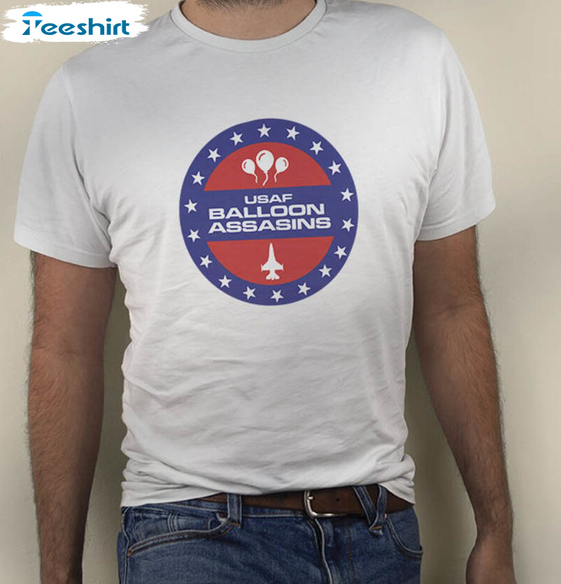 USAF Balloon Assasins Shirt, Trendy Short Sleeve Unisex T-shirt