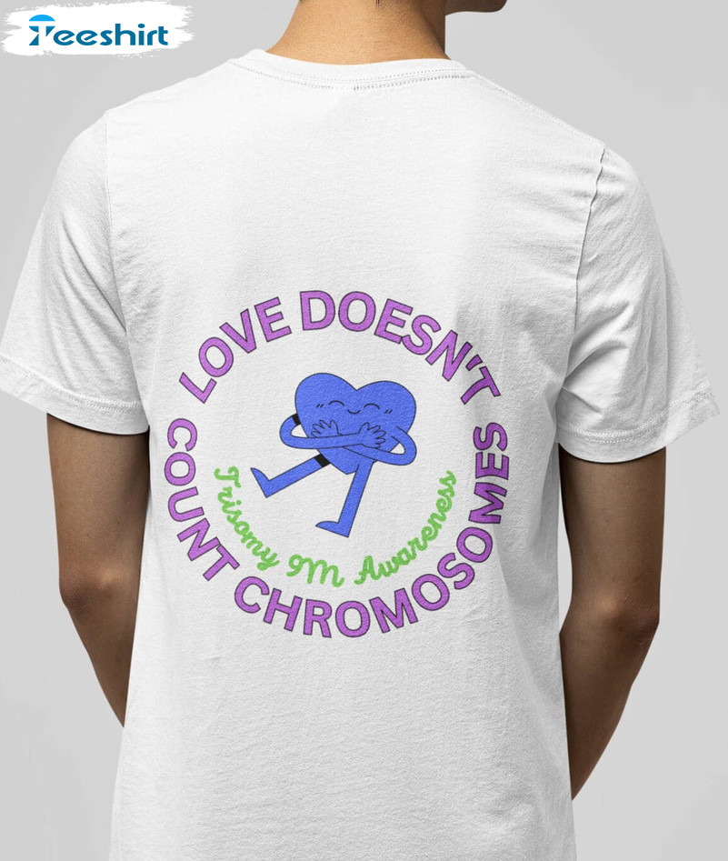 Love Doesn't Count Chromosomes Shirt, Vintage Unisex Hoodie Long Sleeve