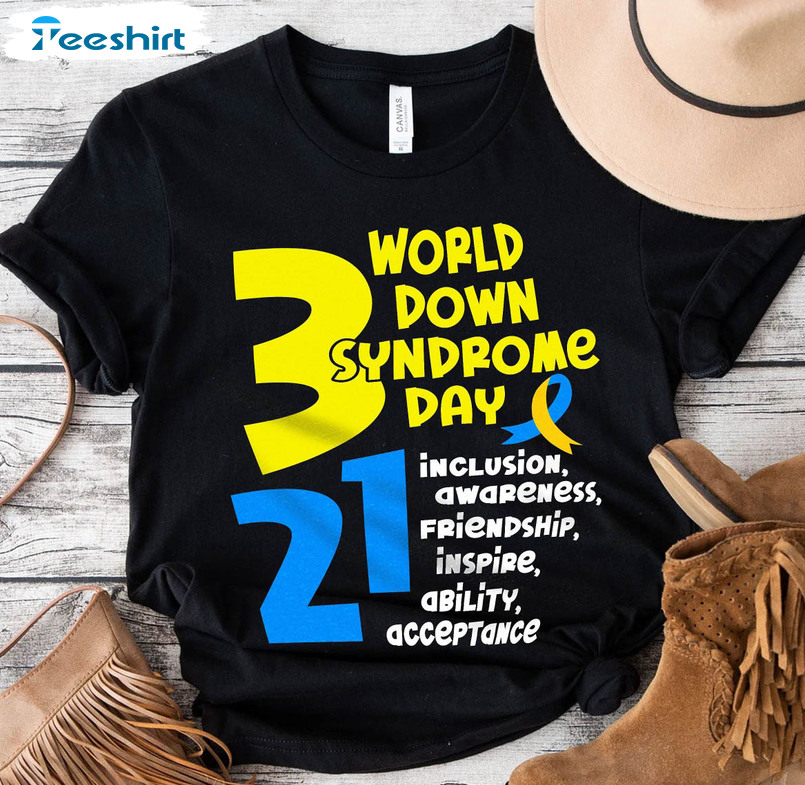 World Down Syndrome Day Shirt, Trendy Down Right Perfect Crewneck Unisex Hoodie