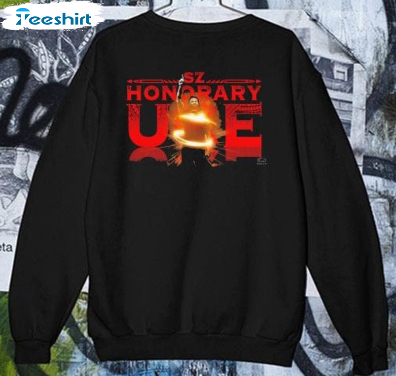 Sami Zayn Honorary Red New Shirt, Honorary Hab Sweater Short Sleeve